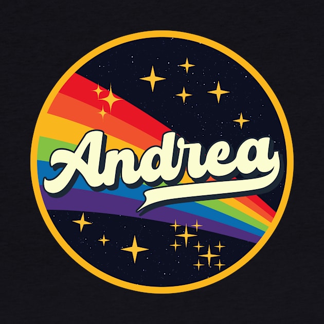 Andrea // Rainbow In Space Vintage Style by LMW Art